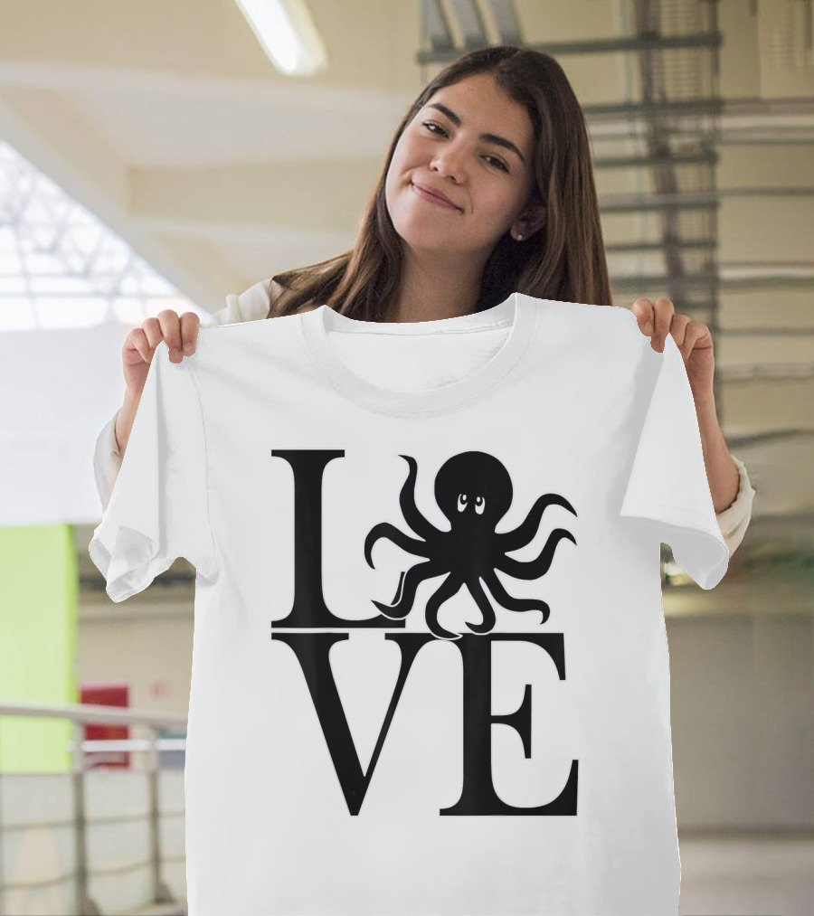 LOVE Octopus Dive Dive Dive T-Shirt