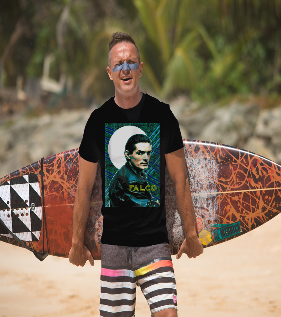 Falco Art Deco Retro Style Portrait T-Shirt