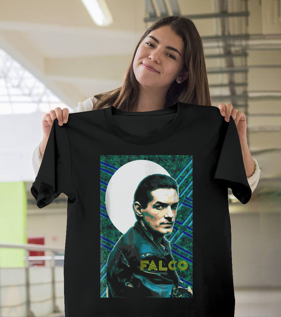 Falco Art Deco Retro Style Portrait T-Shirt