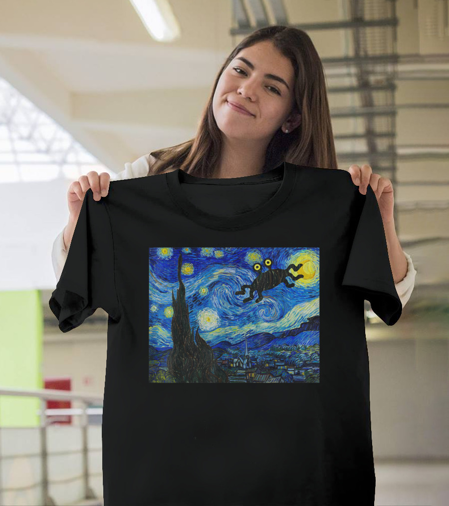 Fsm Flying Spaghetti Monster Pastafarian Starry Night T-Shirt