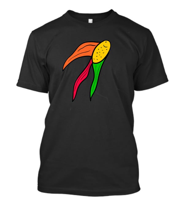 Goldfish Corn Fusion In Vibrant Colors T-Shirt