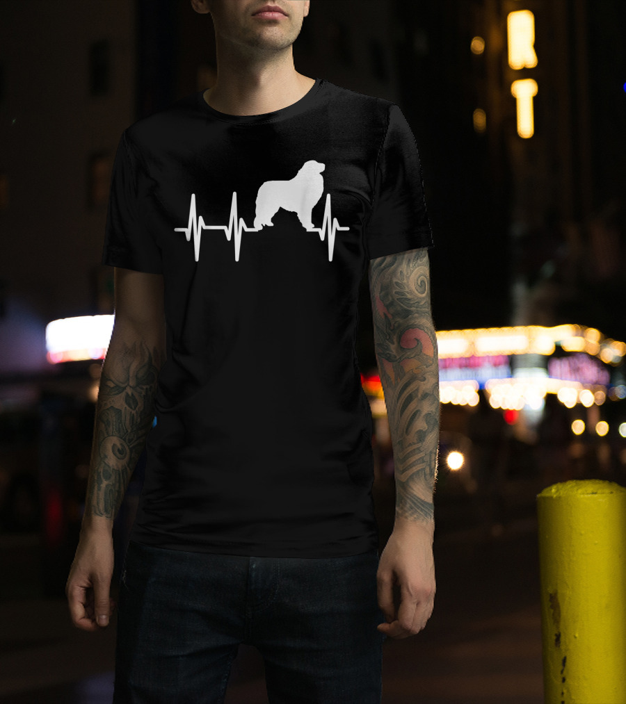 Great Pyrenees Heartbeat Dog Pet EKG Line T-Shirt