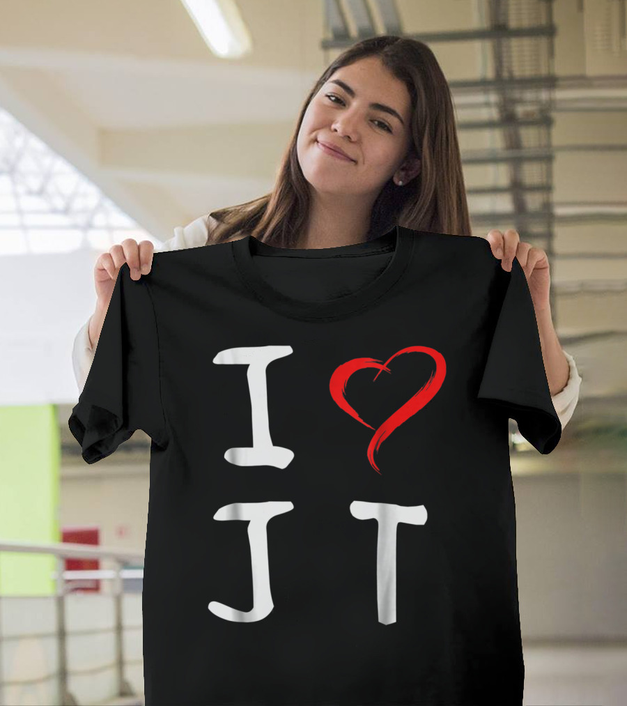 I Love JT Heart Funny JT T-Shirt