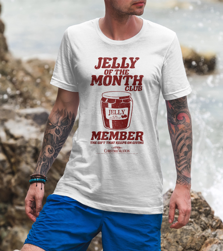 Jelly Of The Month Club Member The Gift That Keeps On Giving Kids National Lampoon's Christmas Vacation T-Shirt