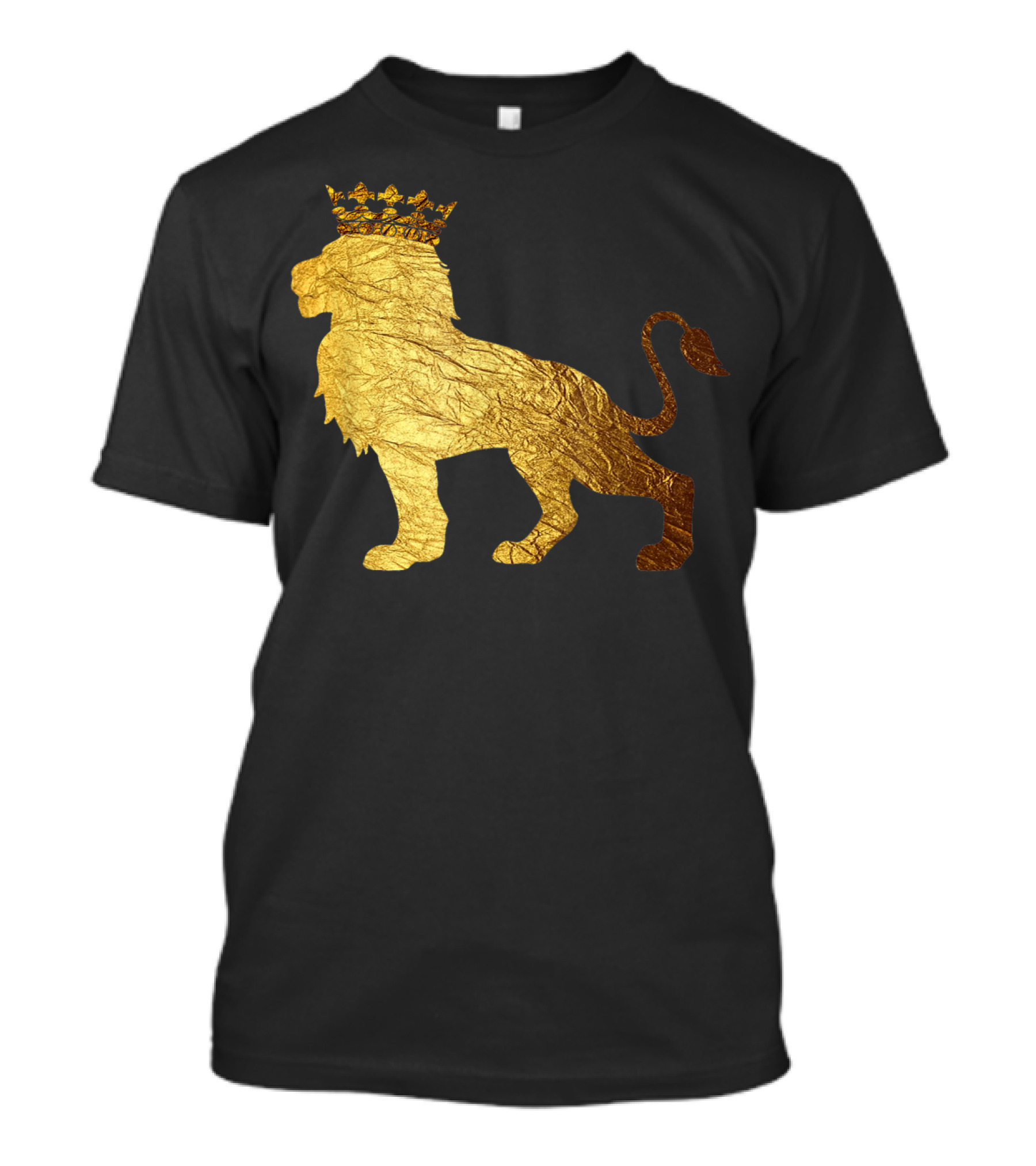 King Of The Jungle Lion With Golden Crown T-Shirt