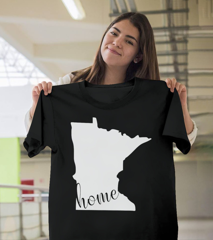 Minnesota Home State Map T-Shirt