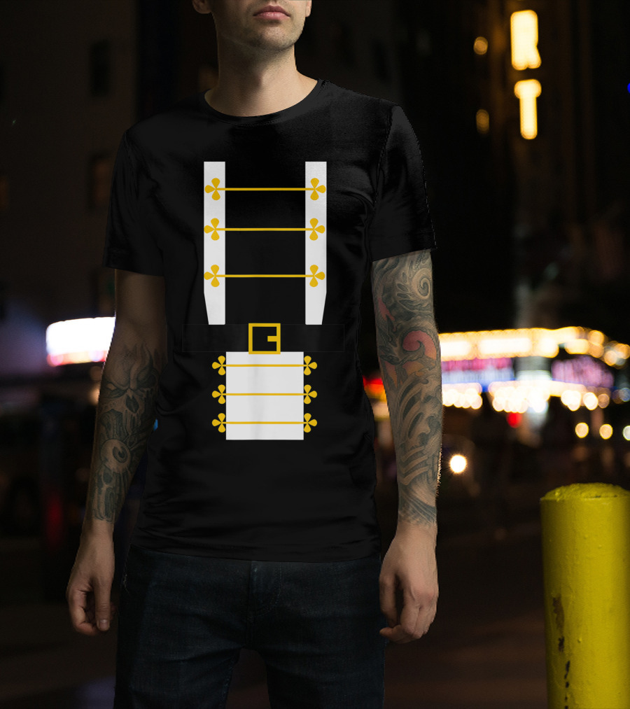 Nutcracker Soldier Costume Uniform Belt Buckle Ballet T-Shirt