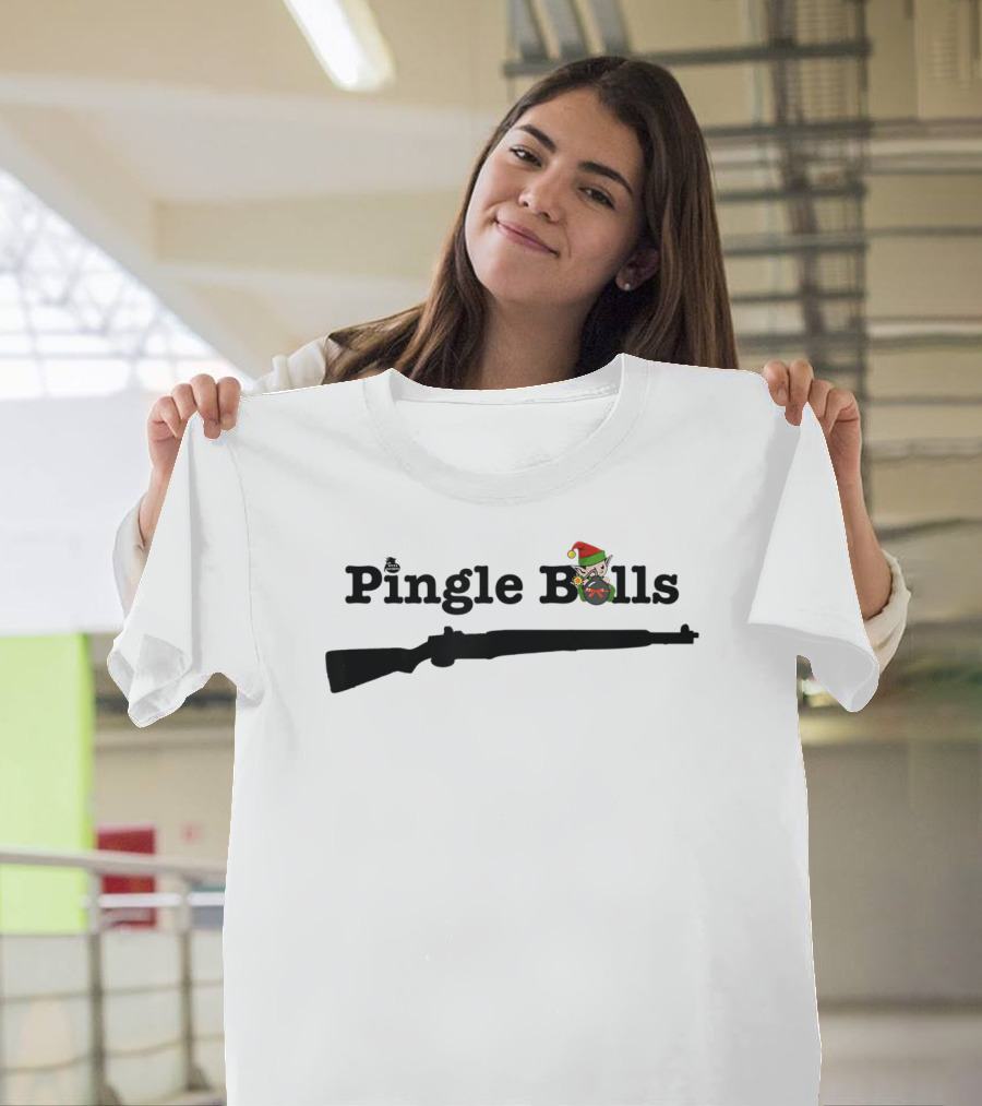 Pingle Bells M1 Garand Christmas Elf T-Shirt