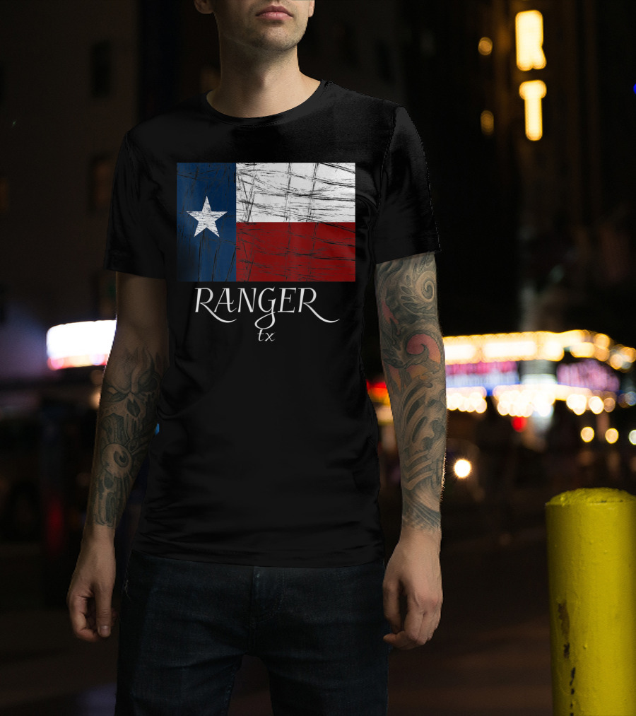 Ranger TX Texas Flag State City T-Shirt