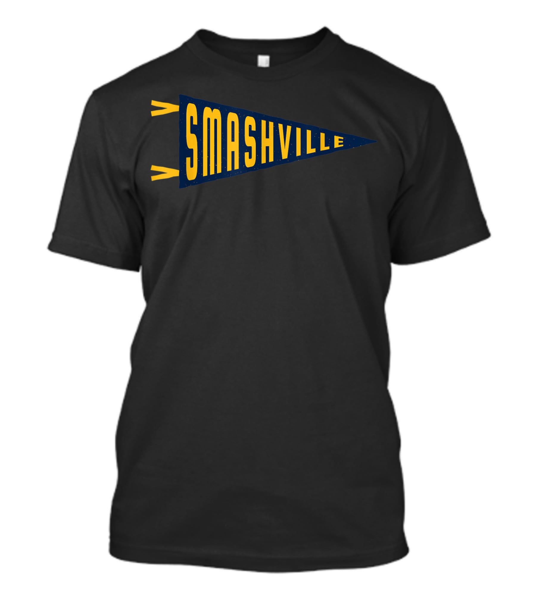 Smashville Pennant Flag Nashville Hockey T-Shirt