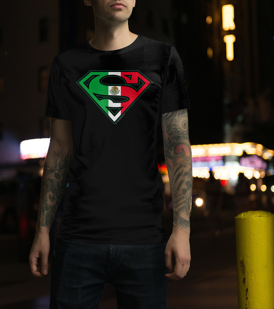 Superman Mexican Flag Emblem T-Shirt