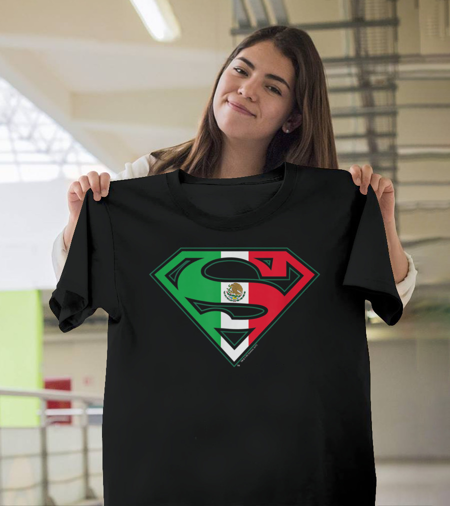 Superman Mexican Flag Emblem T-Shirt