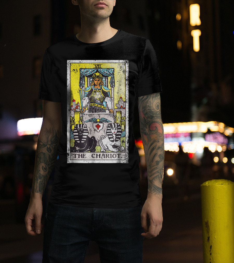 VII The Chariot Tarot Card T-Shirt