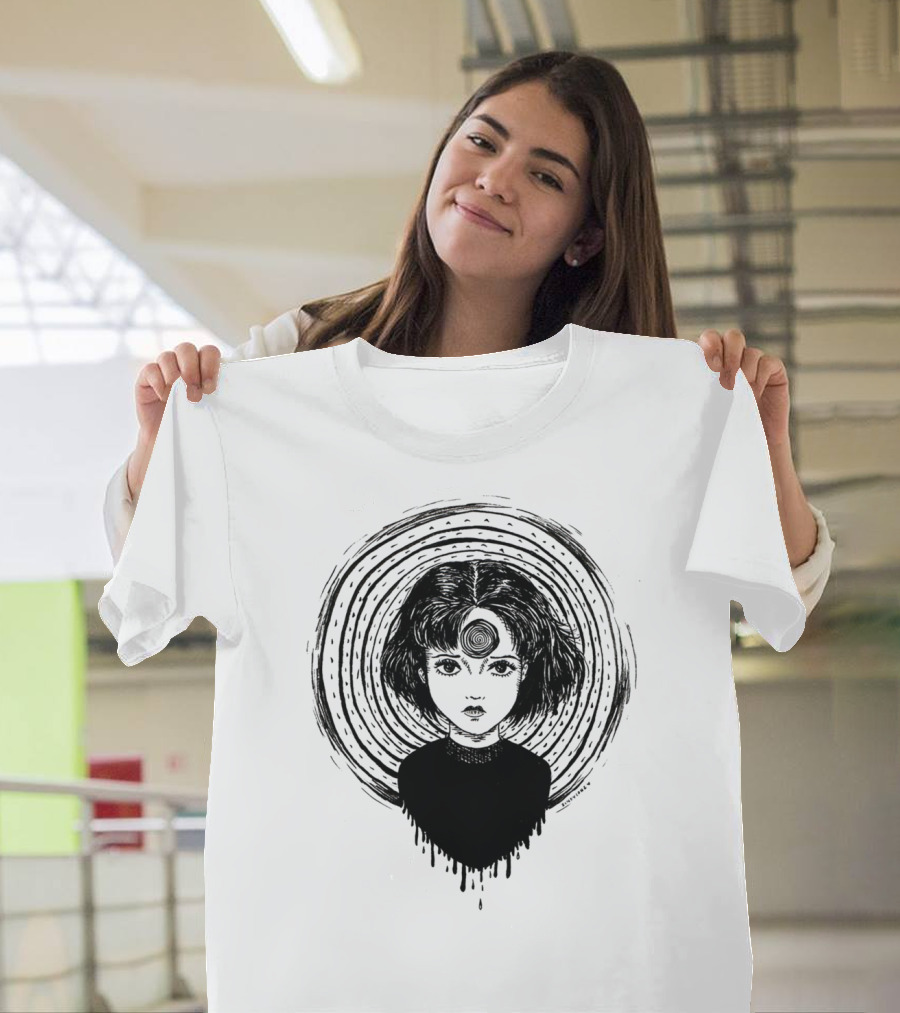 Uzumaki Junji Ito Horror Manga Spiral Hypnosis Anime T-Shirt