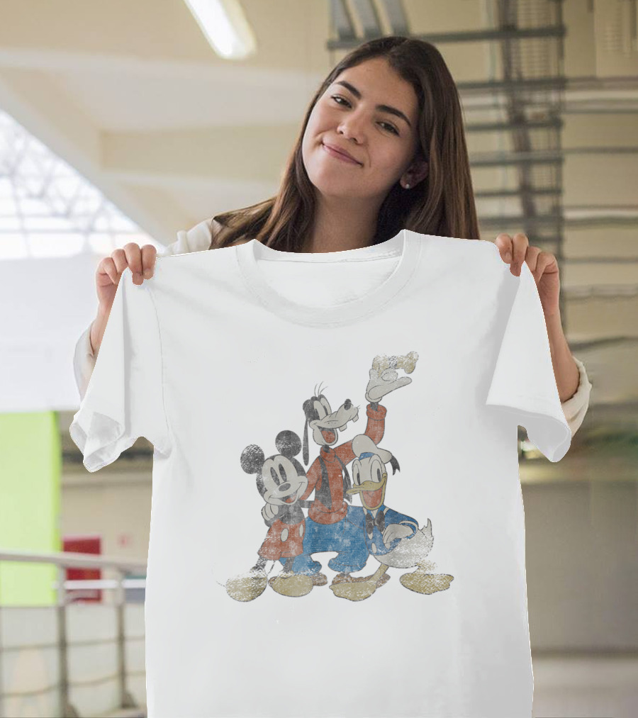 Disney Classic Friends Mickey Goofy Donald T-Shirt