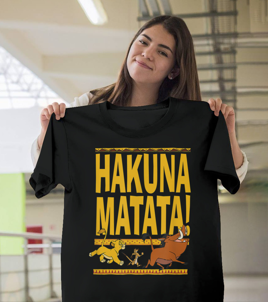 Hakuna Matata Lion King Simba Timon Pumbaa Disney Classic T-Shirt