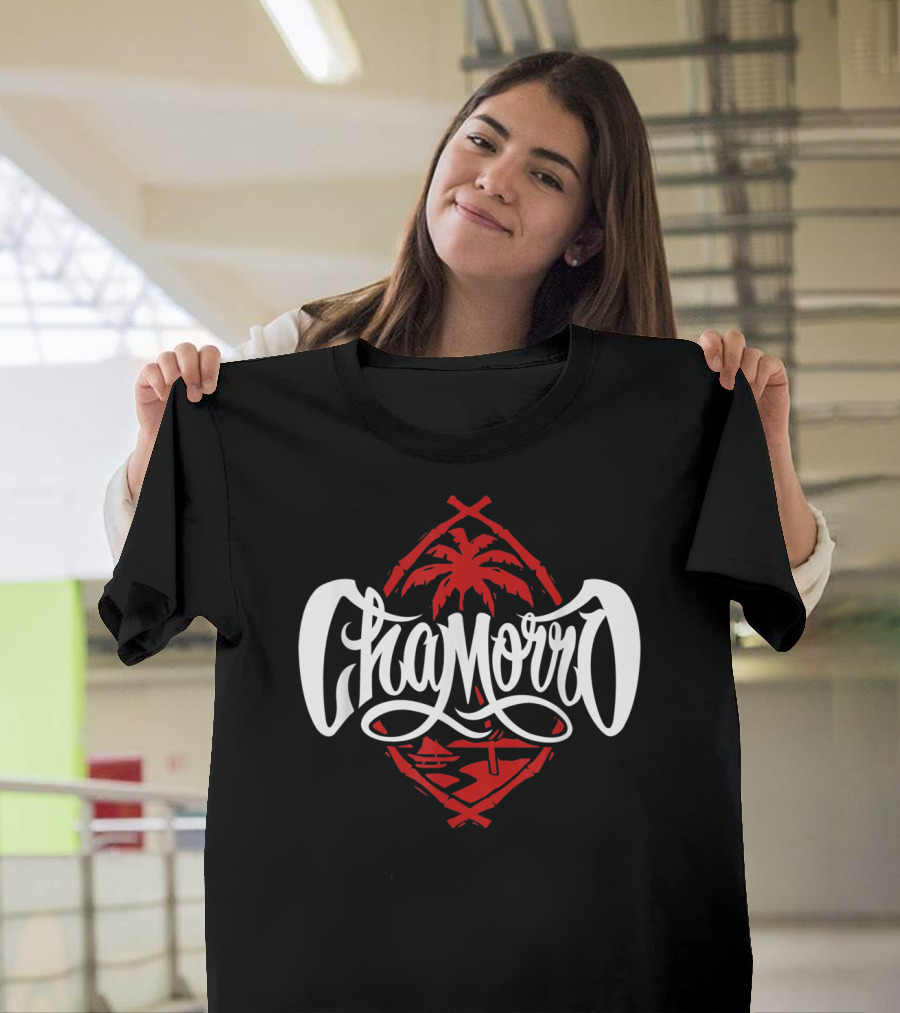 Chamorro Pride Guam Shield Palm Tree T-Shirt