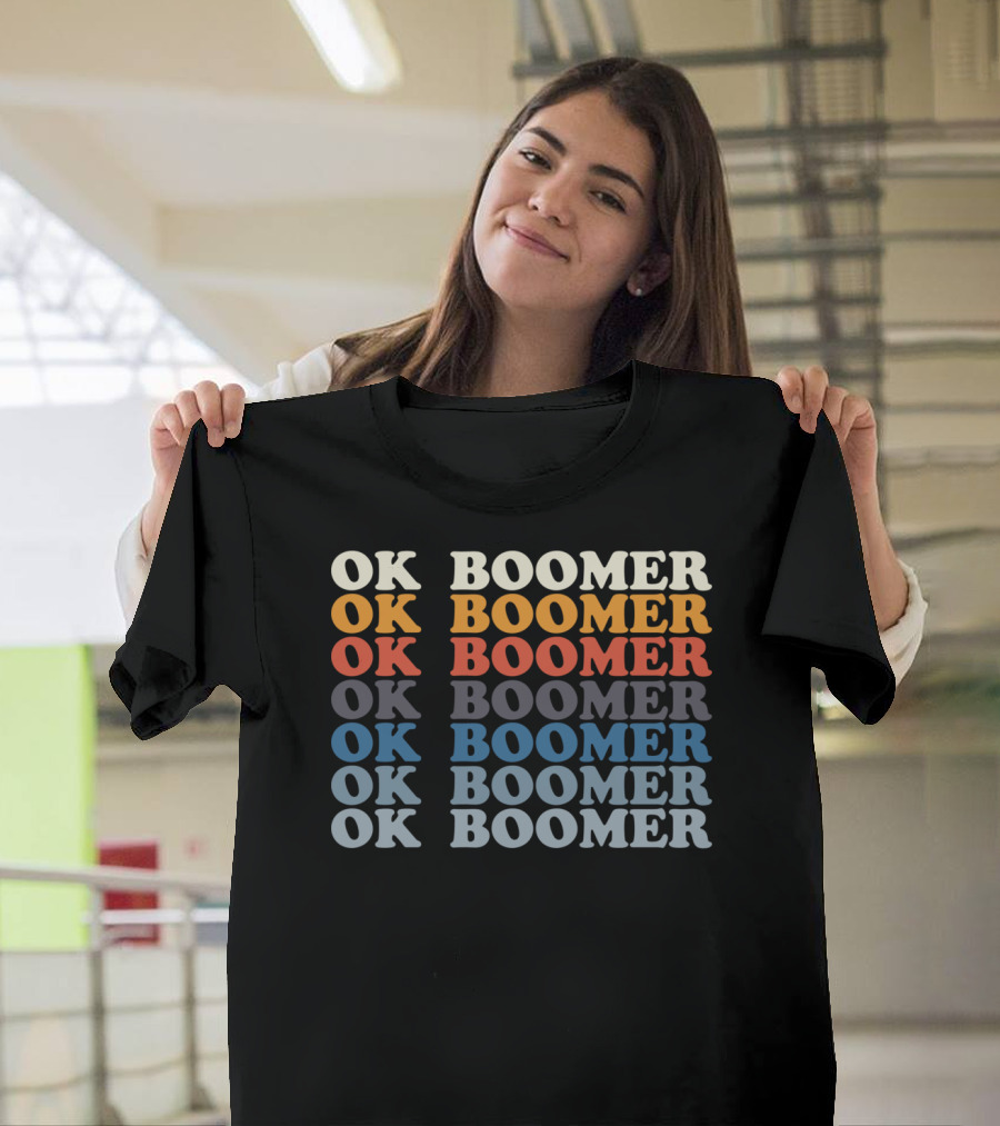 Ok Boomer Millennials Generations Vintage T-Shirt