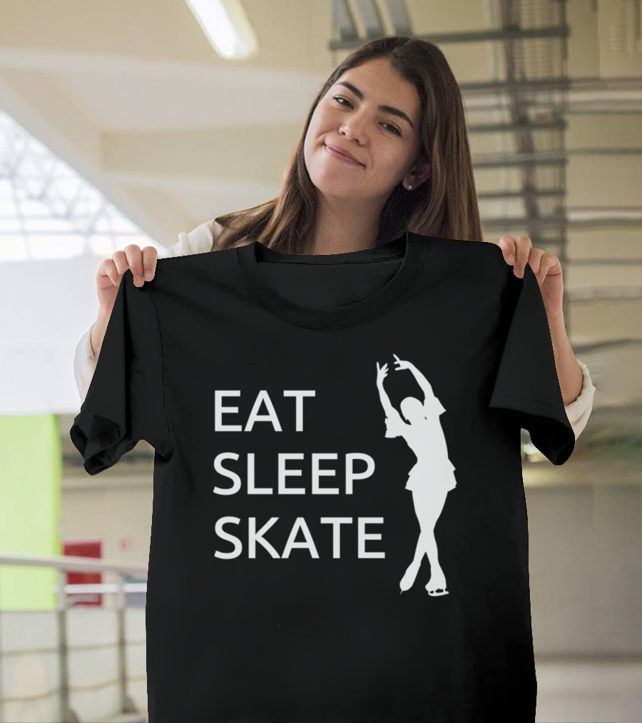Eat Sleep Skate Figure Skating Skater T-Shirt