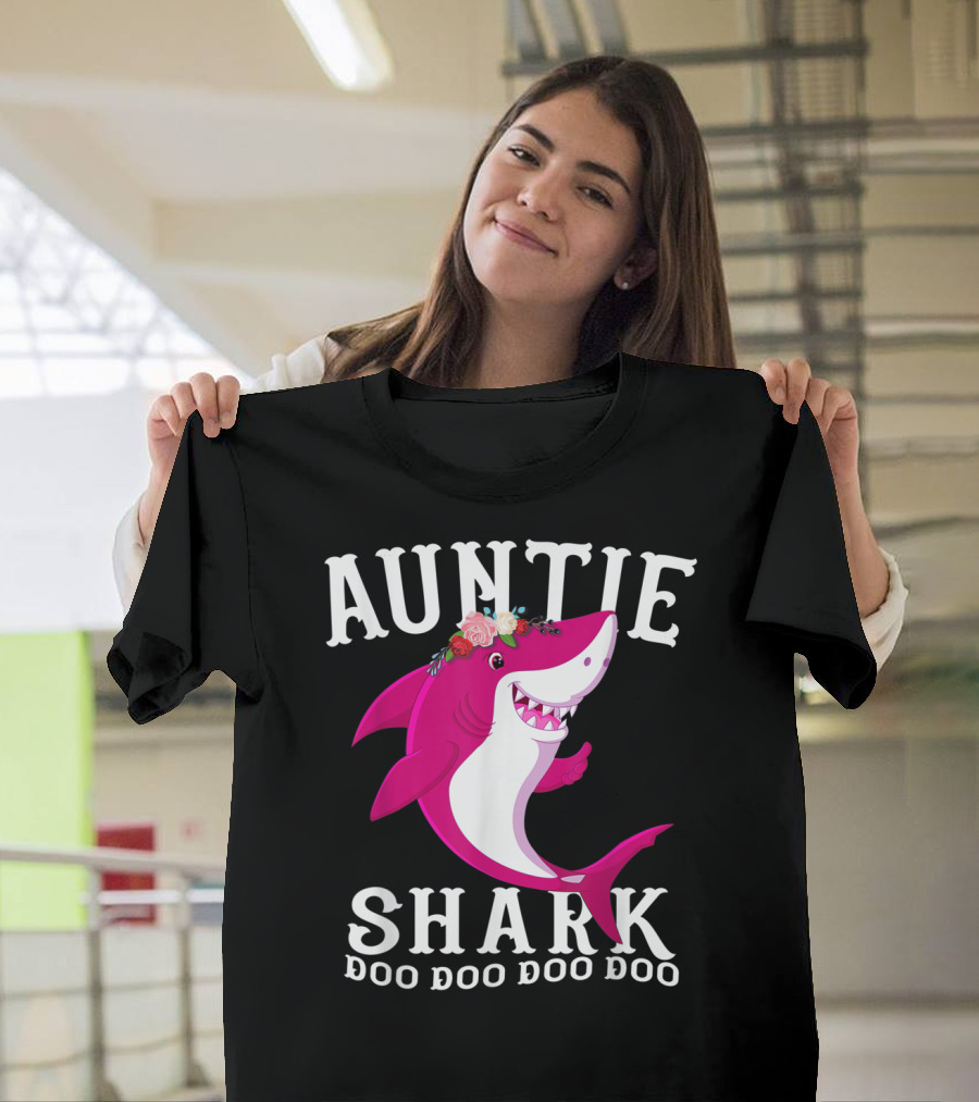 Auntie Shark Doo Doo Doo Doo T-Shirt