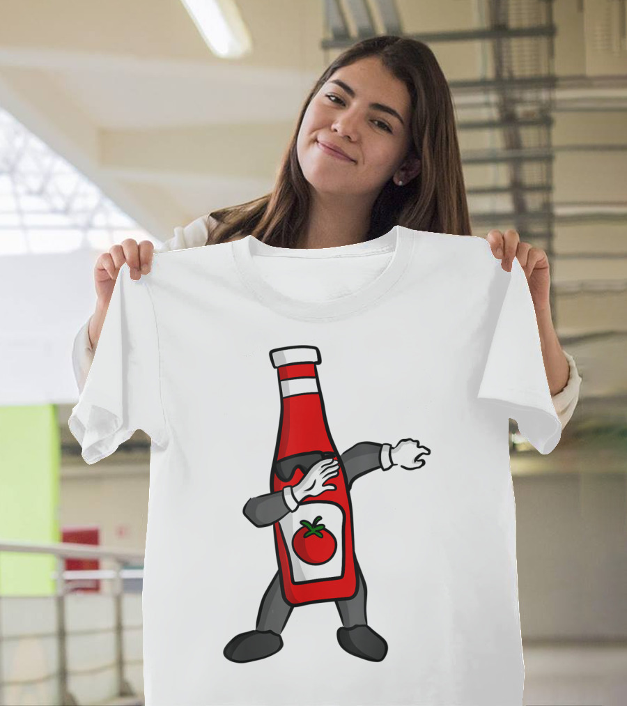 Ketchup Bottle Dab Tomato Pose Iconic T-Shirt