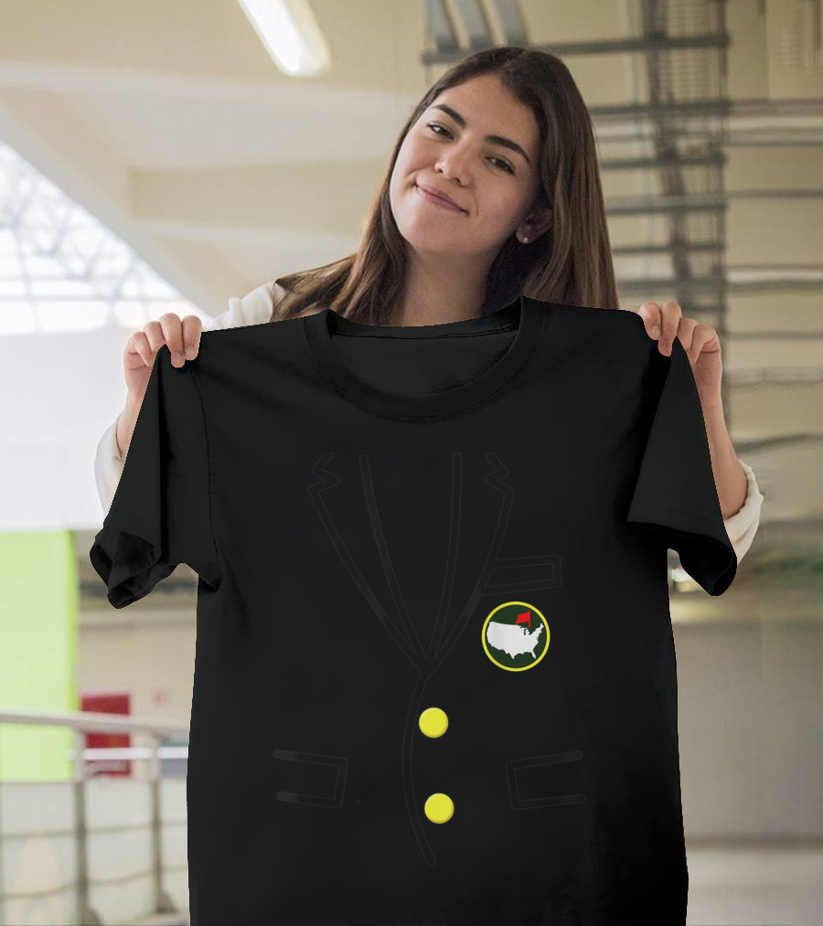 Green Jacket Golf Masters Iconic Outline T-Shirt