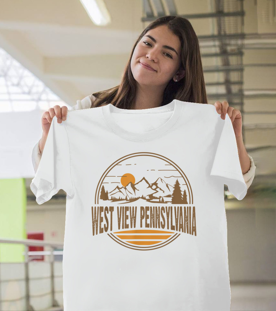 West View Pennsylvania Vintage Mountain Hiking T-Shirt