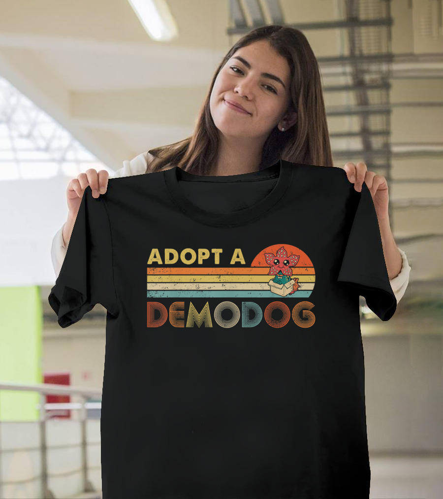 Adopt A Demodog Funny Dog Paws Lover T-Shirt