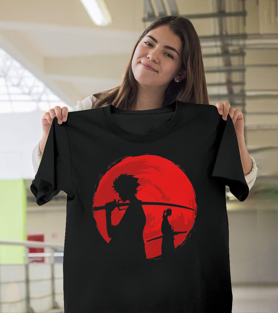 Samurai Champloo Silhouettes Red Sun T-Shirt
