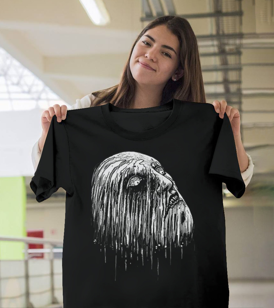 Junji Ito Horror Manga Melting Face T-Shirt