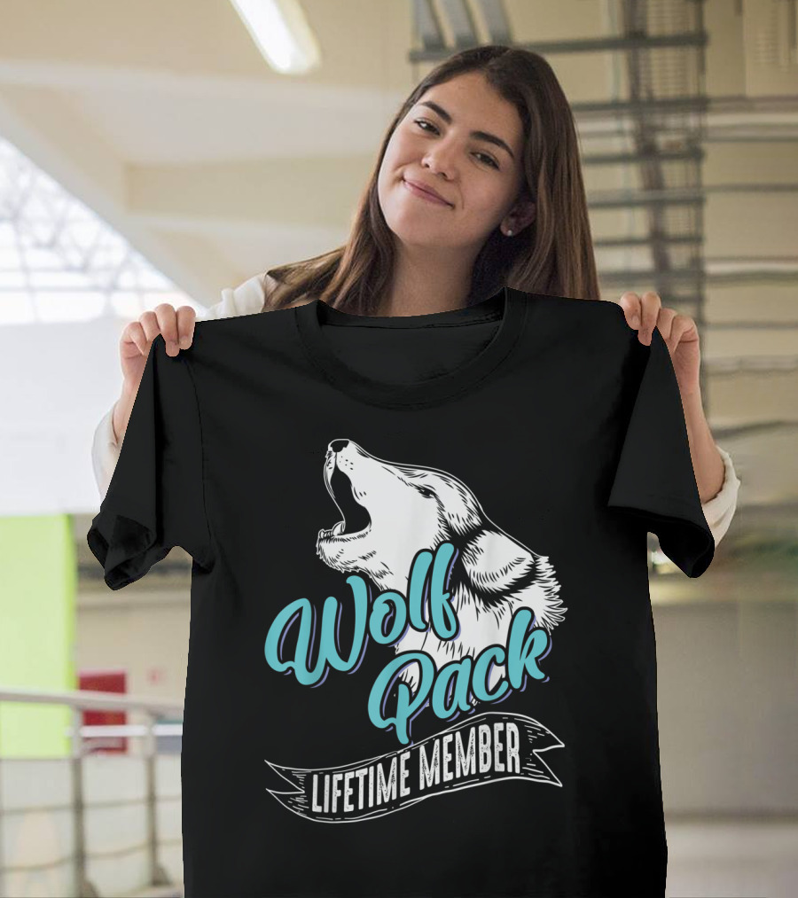 Wolf Pack Lifetime Member I Love Wolves T-Shirt