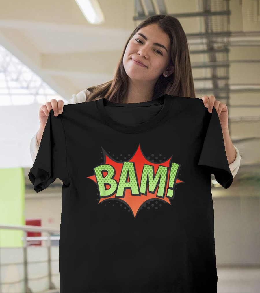 Classic Super Hero BAM Comic Style Burst T-Shirt