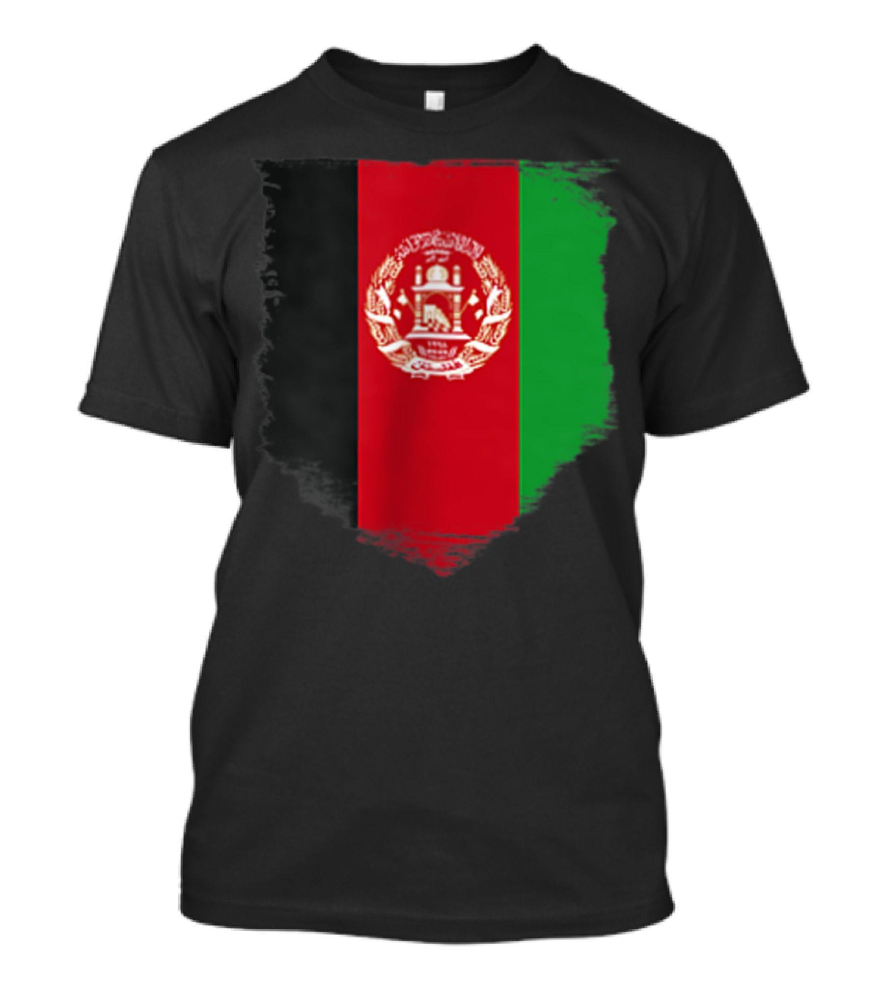 Afghanistan Pocket Afghan Flag Emblem T-Shirt