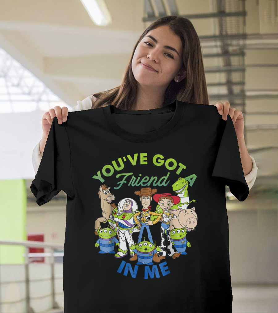 You've Got a Friend in Me Disney Pixar Toy Story Cartoon Group Shot T-Shirt