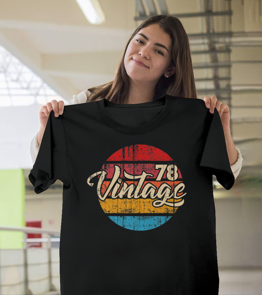 Vintage 78 Distressed Throwback T-Shirt