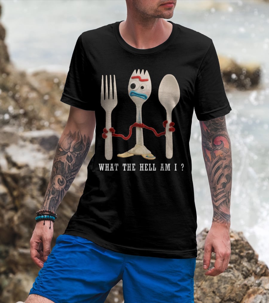 Forky What The Hell Am I Toy Story Character T-Shirt