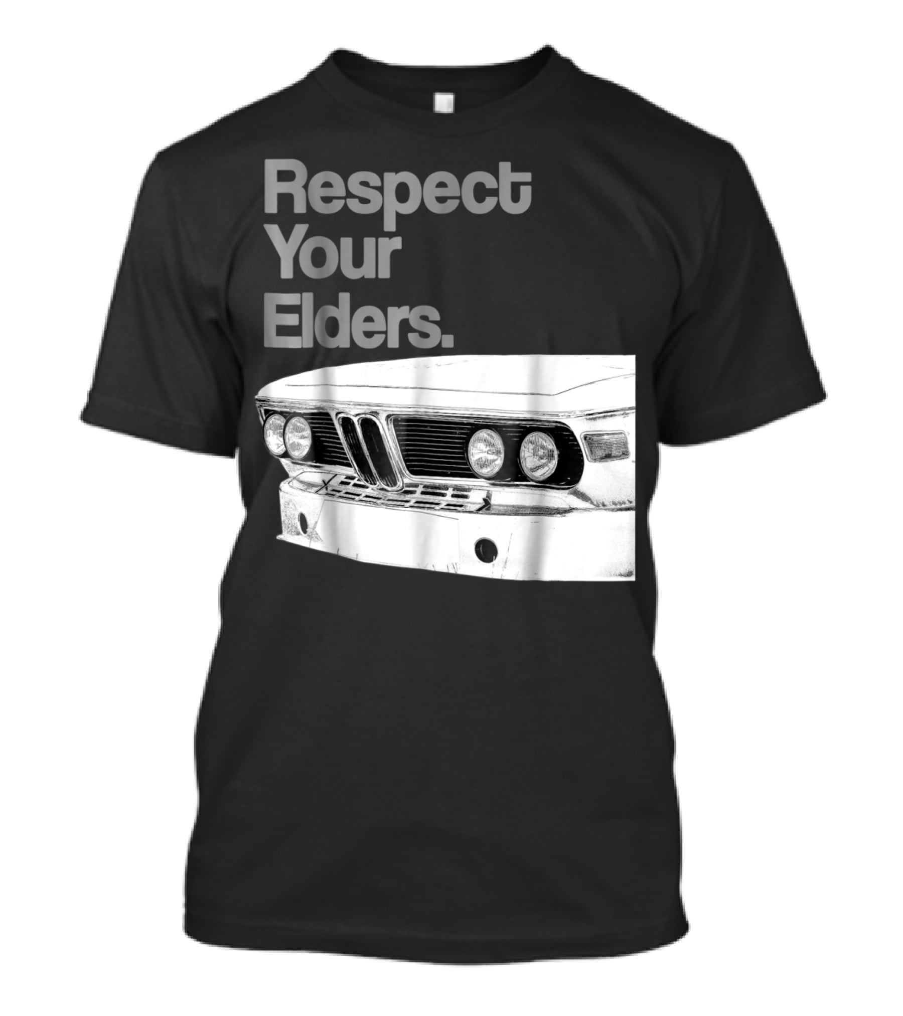 Respect Your Elders Vintage Euro Car Front Grille T-Shirt