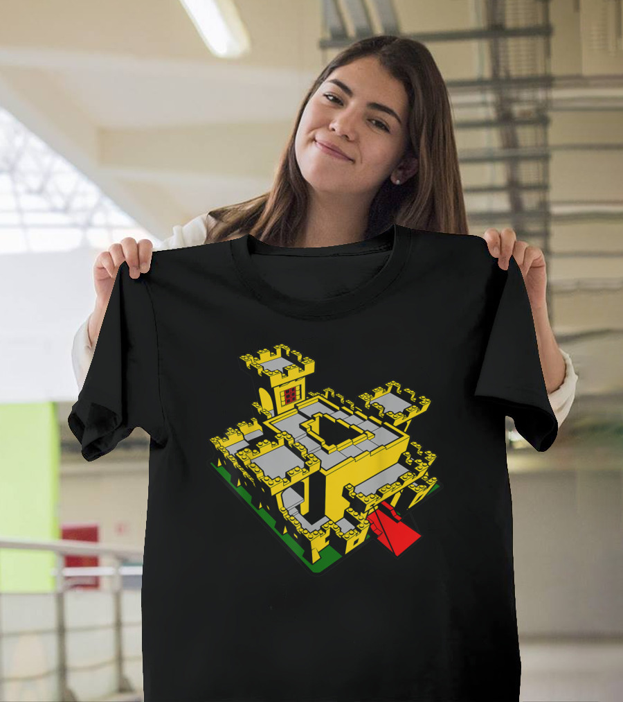 Classic Yellow Castle AFOL Toy Brick Fortress T-Shirt