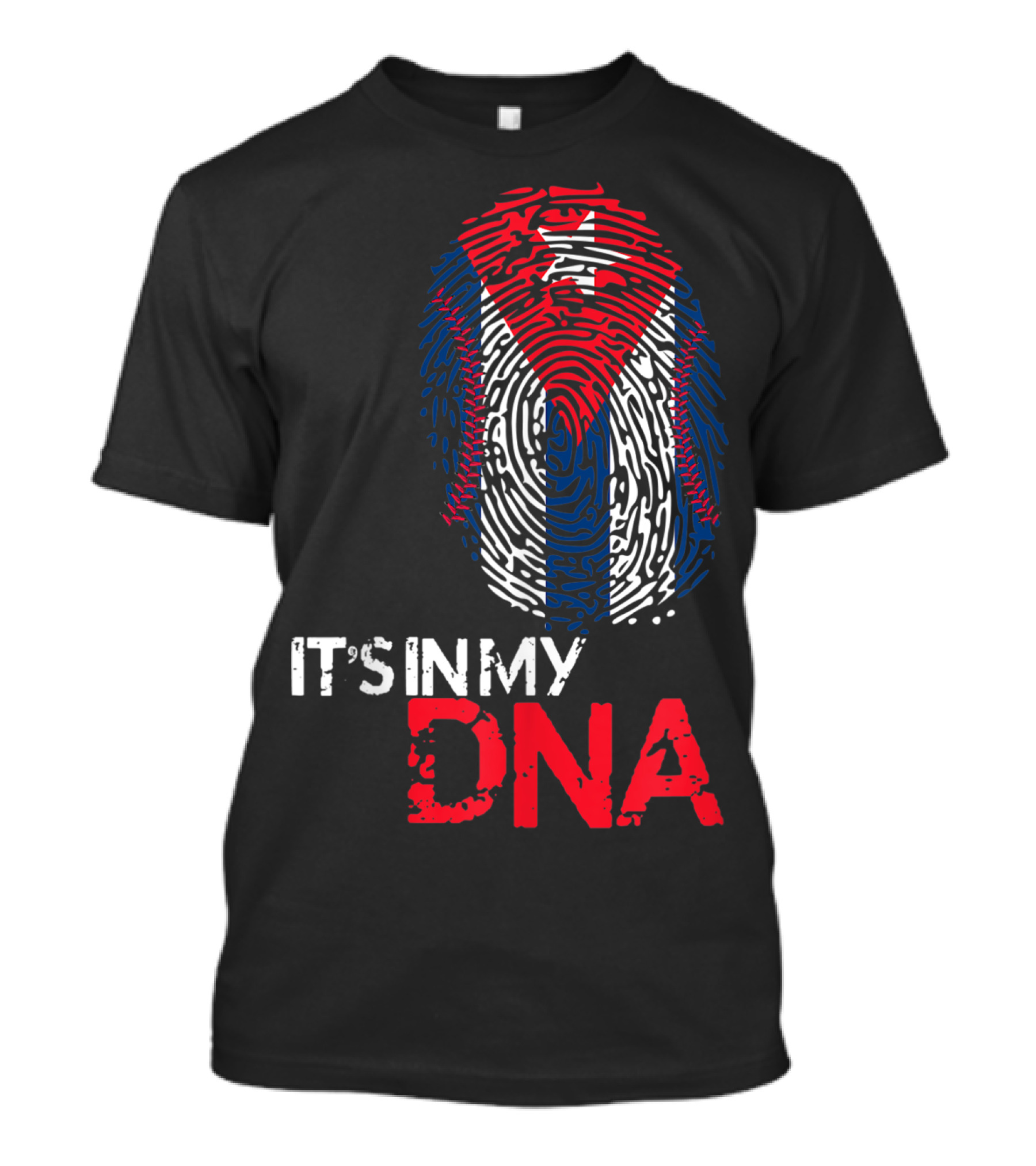 Cuba Baseball Cuban Flag It's In My DNA T-Shirt