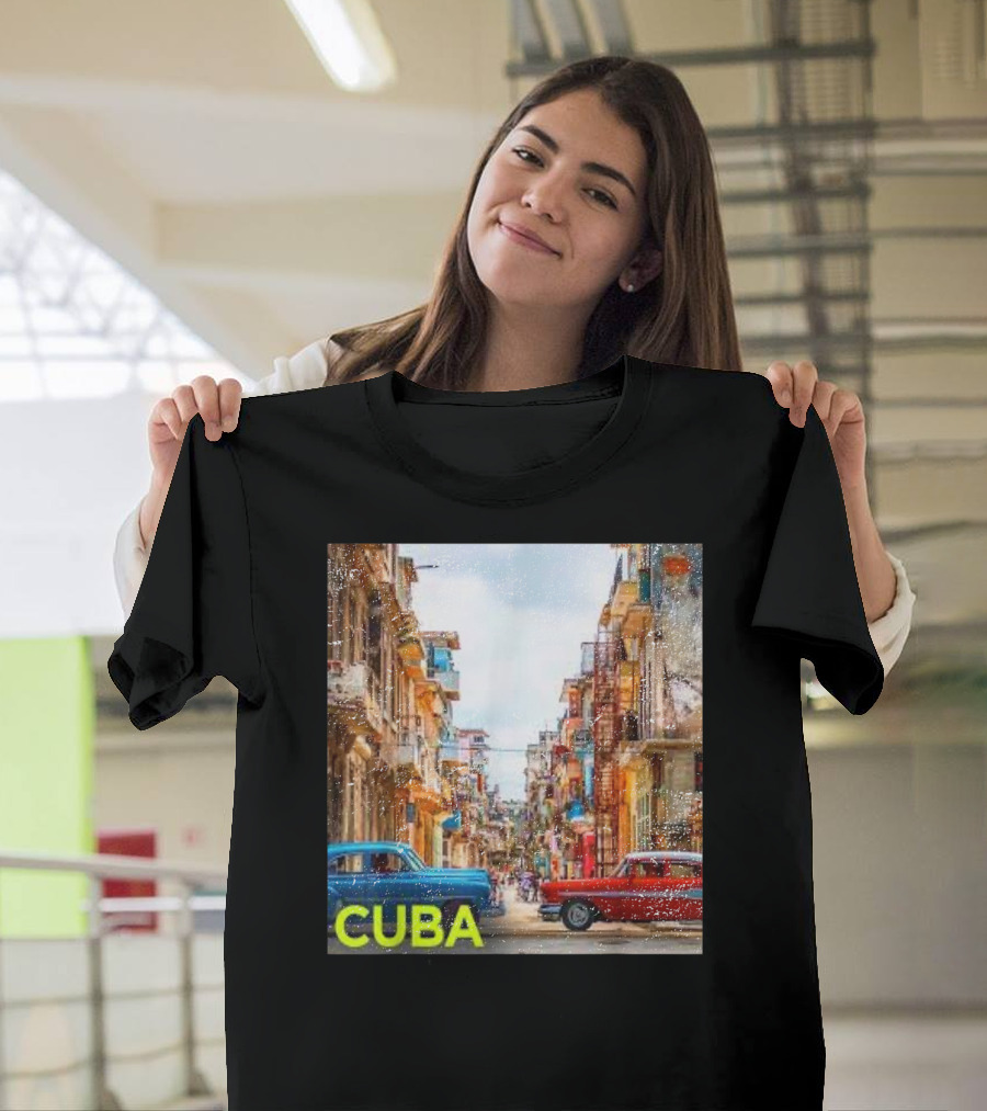 Cuba Classic Car Streets T-Shirt