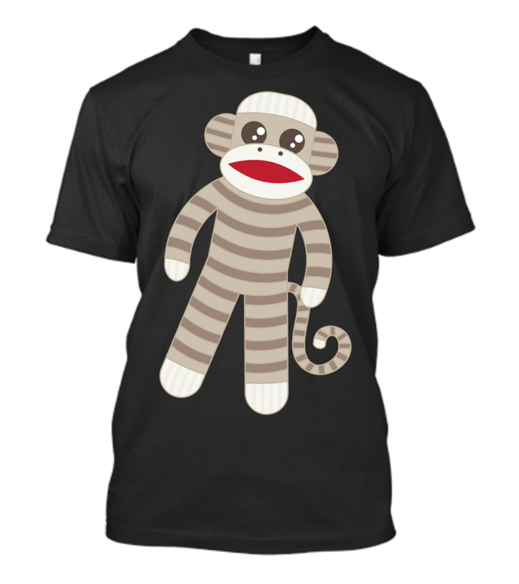 Cute Classic Striped Sock Monkey Toy T-Shirt