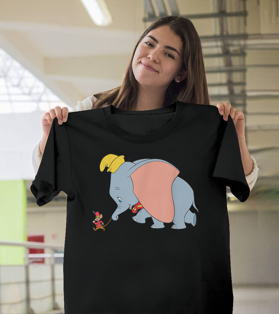 Disney Classic Dumbo Timothy Q Mouse Vintage Style Iconic Characters T-Shirt