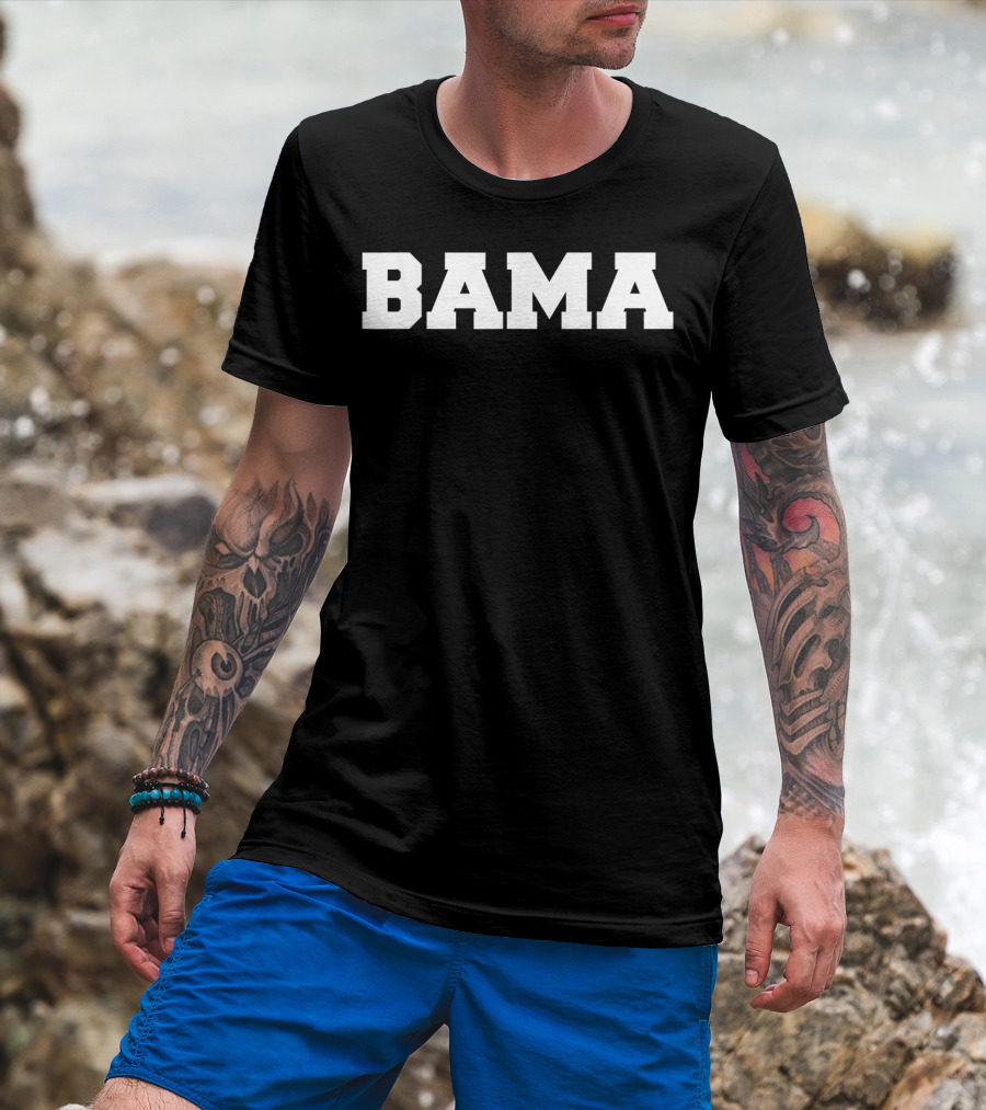 BAMA ALABAMA PRIDE College Sports BAMA Font T-Shirt