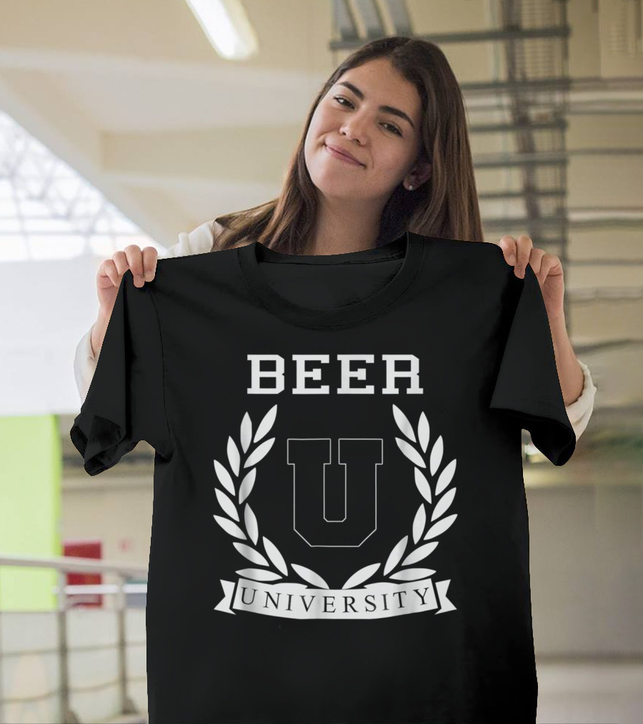 Beer University U Laurel Crest College Drinking T-Shirt