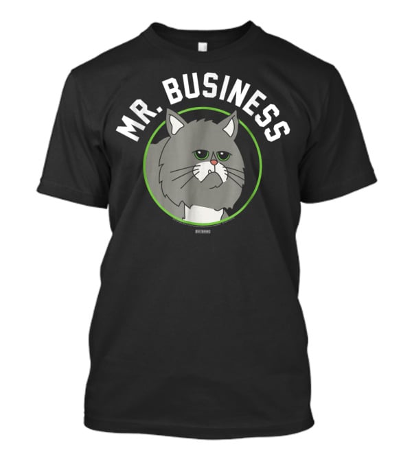 Bob's Burgers Mr Business Cat Cartoon Character T-Shirt