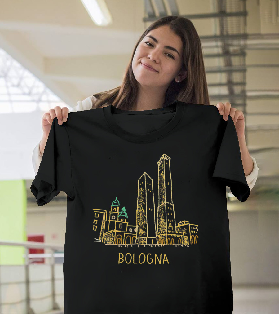 Bologna City Skyline Two Towers T-Shirt