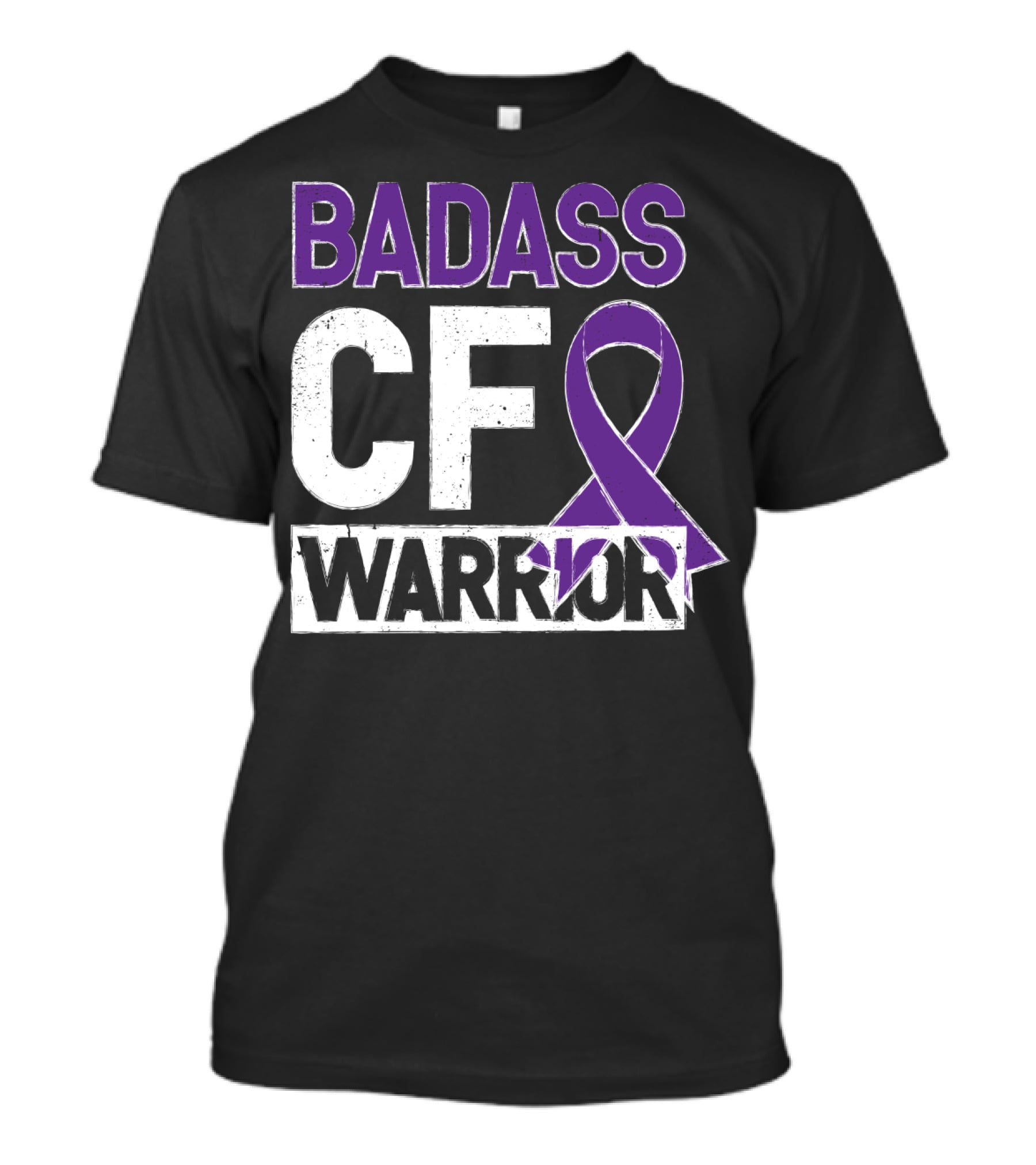 Badass Cf Warrior Cystic Fibrosis Awareness T-Shirt
