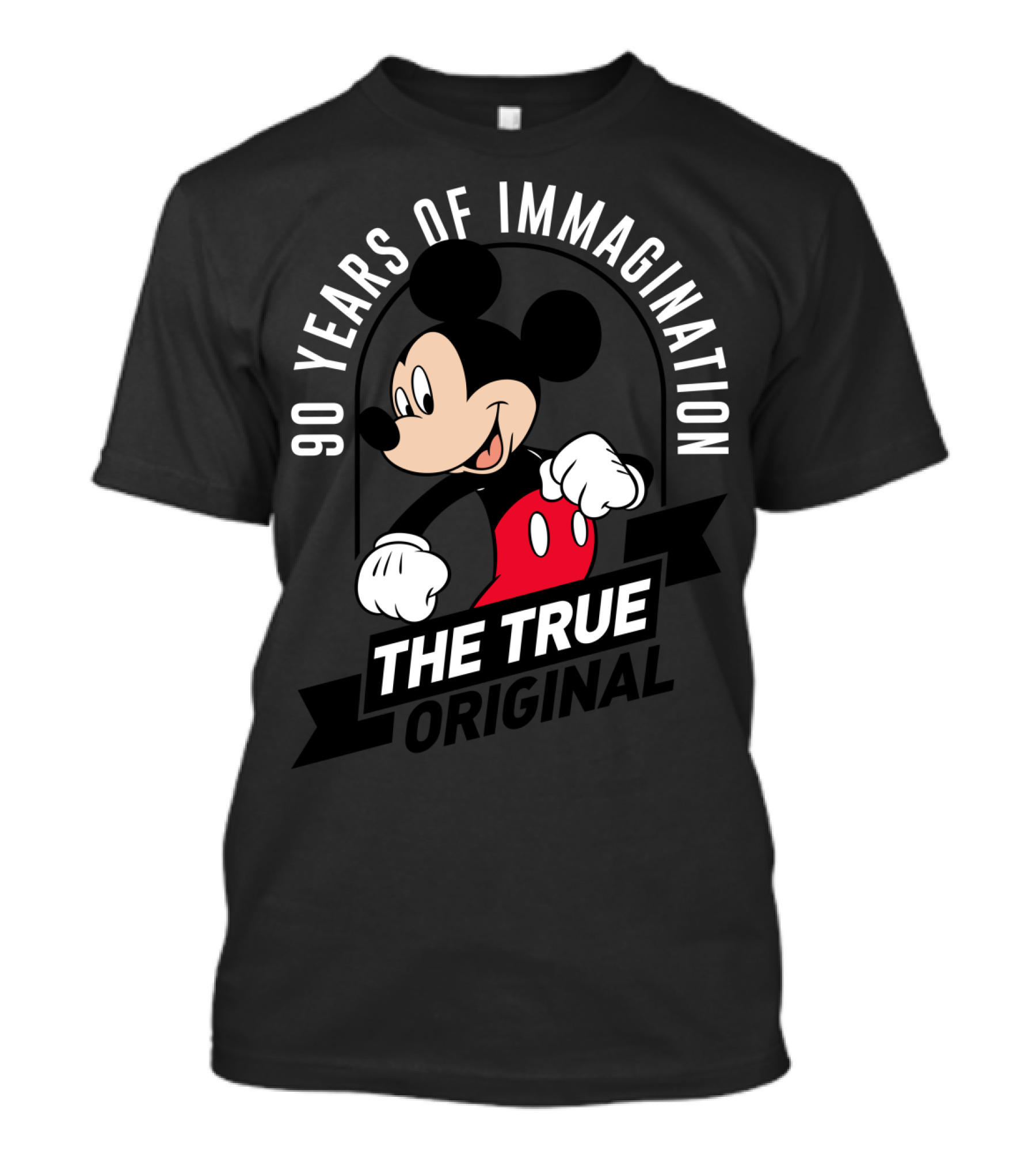 90 Years Of Imagination Mickey Mouse The True Original T-Shirt