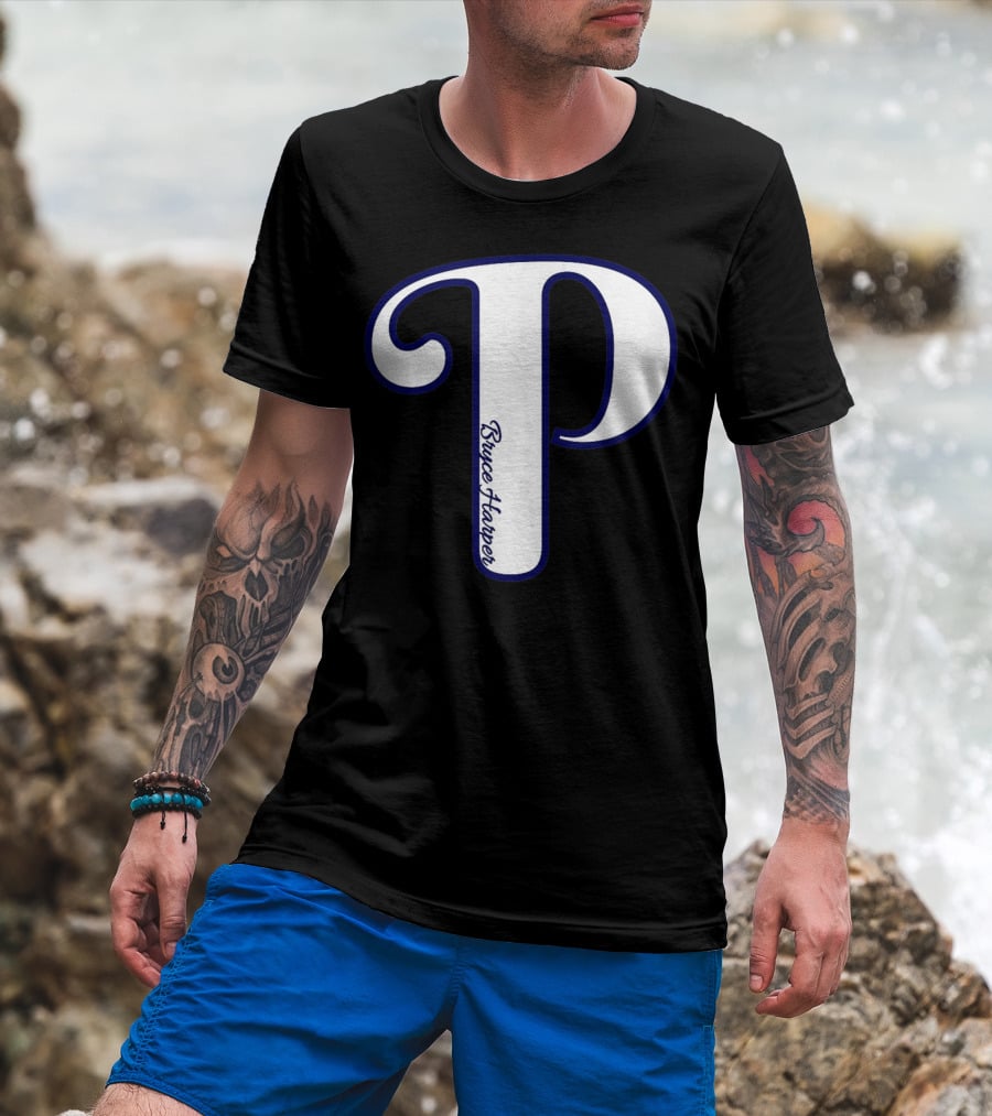 Bryce Harper Philadelphia Baseball Logo P T-Shirt
