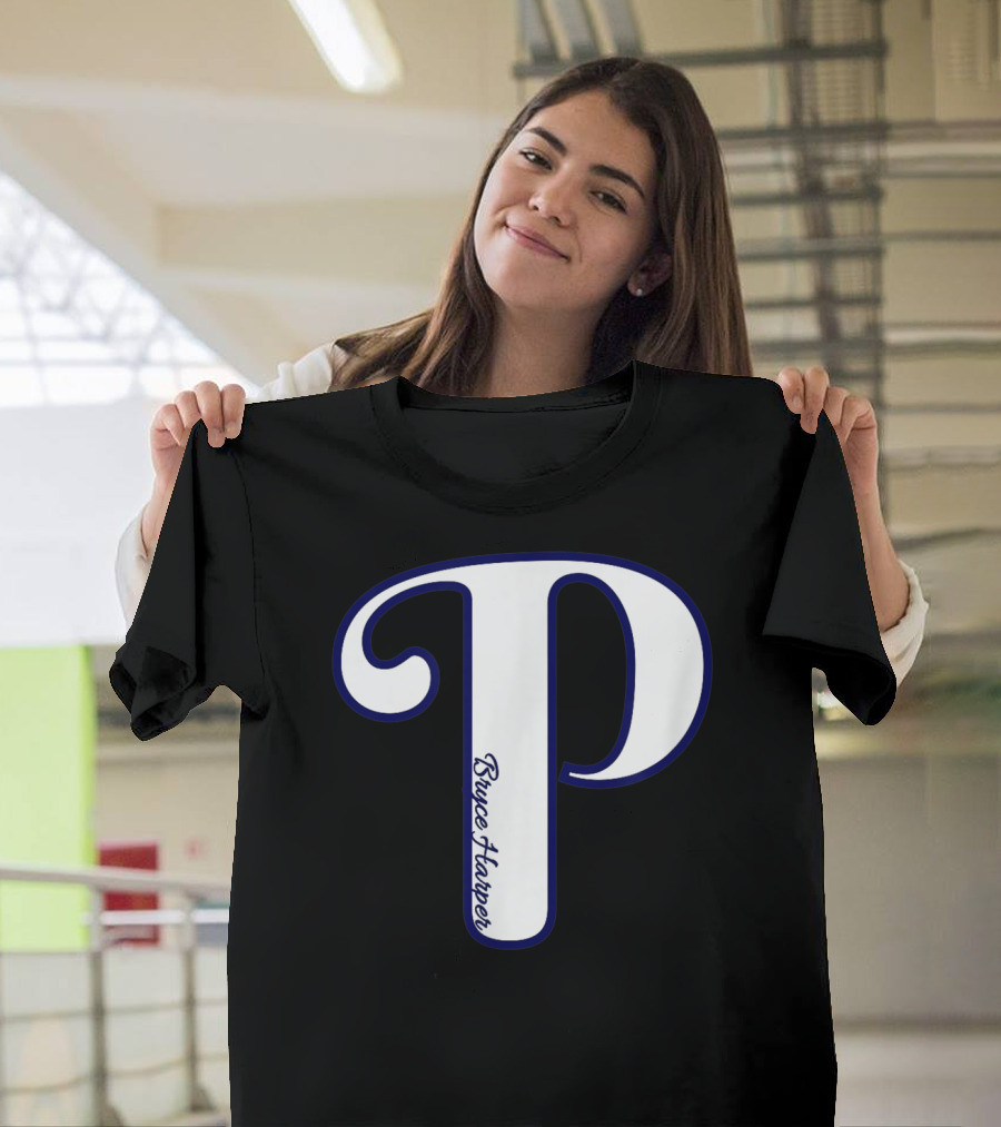 Bryce Harper Philadelphia Baseball Logo P T-Shirt